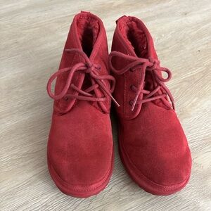UGG Red Ankle Boots